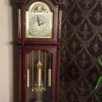 ساعت ایستاده کلاسیک چوبی پاندول دار،منبت کاری شده
