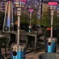 بخاری هیتر قارچی گازی کپسولی باغی کافه رستوران