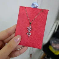 مدال و زنجیر نقره اصل عیار ۹۲۵