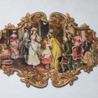 تابلو فرش طرح سلطنتی فرانسوی