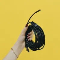 دوربین مداربسته آندوسکوپی شیلنکی فنری چراغدار اصل