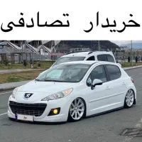 پژو 207i سقف فلز / ماشین تصادفی بفروش