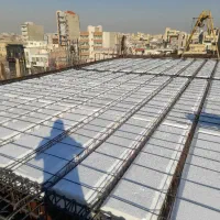 ارماتوربند اسکلت فلزی الماتور بتن استخر سوله