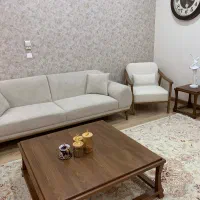 مبلمان ۷نفره پارچه ترک ولی راحت ۹ نفر نشیمن داره|مبلمان خانگی و میز عسلی|تهران, ولنجک|دیوار