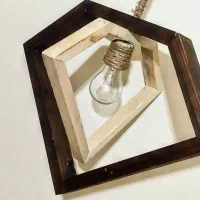 آویز لوستر چوبی