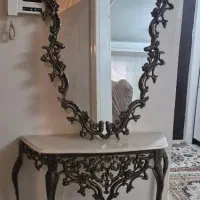 آینه و شمعدان آلمینیومی