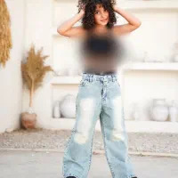 شلوار لی نیم بگ گالری پوشاک مهراب