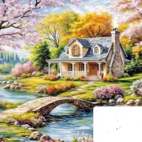 نخ و نقشه منظره رویایی