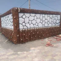 نما طرح سنگ چوب سیمانی الاچیق|خدمات پیشه و مهارت|بم, |دیوار