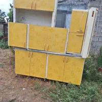 کابینت با لگن ظرف شویی|آب‌چکان و نظم‌دهنده ظروف|قائم‌شهر, |دیوار