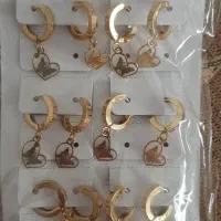 گوشواره استیل رنگ ثابت