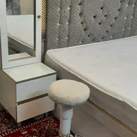 تخت دو نفره ب همراه تشک کاملا نو|تخت و سرویس خواب|بومهن, |دیوار
