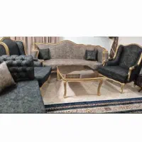 مبل فرانسوی مدل کویین چوب راش ۸ نفره بسیار شیک