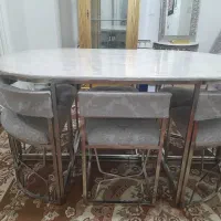 فروش میز ناهارخوری کم جا ۶ نفره در حد نو