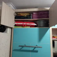 تخت خواب تاشو دونفره با داری وسط با دوتا کمد بزرگ|تخت و سرویس خواب|تهران, جنت‌آباد مرکزی|دیوار