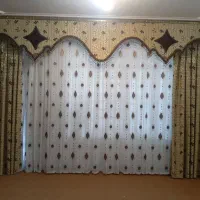 پرده هال وآشپزخانه