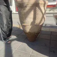 گلدان سفالی قدیمی بزرگ