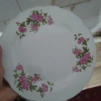 بشقاب چینی گل سرخ|ظروف سرو و پذیرایی|کنگاور, |دیوار