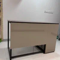 میز اداری ام دی اف و پروفیل آهنی