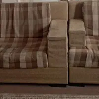 یک دست مبل ۷نفره و یک مبل سه نفره بنفش سبک