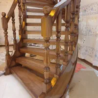 اجرای پله و نرده چوبی|خدمات پیشه و مهارت|خمین, |دیوار