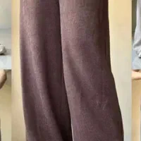 شلوار مخمل ترک رنگ قهوه ای