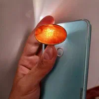 انگشتر عقیق خطی یمنی کهنه