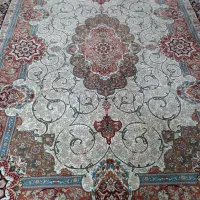 فرش جفت ۱۲ متر کرم دستبافت گونه ۷۰۰ شانه