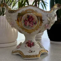 ظرف کشکول چینی طرح گل رز ظریف