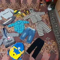 لباس بچه گرم کلاه شال سوئیشرت کیف