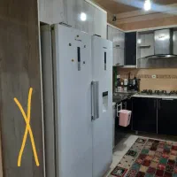کابینت ام دی اف ،سینگ ظرفشویی دو لگن،هود،گازصفحه