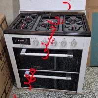 اجاق گاز چدن سنگین ۲ درب طرح فر۱۰۰۹