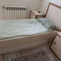 تخت یک نفره ساحل چوب|تخت و سرویس خواب|تهران, شهرک آزمایش|دیوار