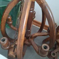 لوستر چوبی ۵ شاخه