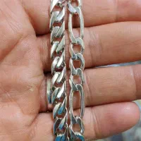 دو عدد زنجیر نقره ایتالیا