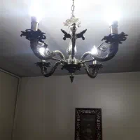 لوسترچهارشعله خیلی سالم تمیز