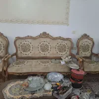 مبل سلطنتی چوب راش ومیزعسلی