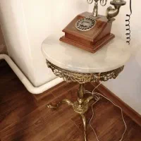 میز تلفن برنز