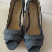 کفش چرم رنگ‌کاربنی شیک ومجلسی سایز ،۳۹و۴۰