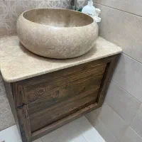 روشویی سنگی بهمراه صفحه سنگی