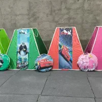 چادر بازی بچه کودک نوجوان مسافرتی عروسکی انیمیشنی