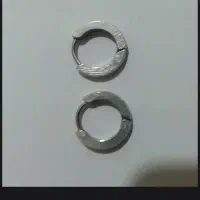 گوشواره حلقه ای کوچک نقره ای