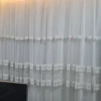 پرده تور دانتل باکیفیت مناسب پذیرایی|پرده، رانر، رومیزی|دلیجان, |دیوار