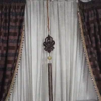 والان پرده به همراه گل وسط پرده