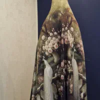 قواره چادر رنگی طرح طاووس