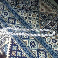 گردنبند ۶۰سانتی فول نگین سنگین رنگ ثابت نقره ای|بدلیجات|شوشتر, |دیوار