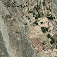 دو هکتار زمین کشاورزی بر جاده سد