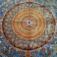 قالی ابریشمی فرش (قالیچه)|فرش|قم, شهدا|دیوار