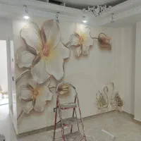 رنگ کاری و نصاب کاغذ دیواری وپوستر نقاش ساختمان|خدمات پیشه و مهارت|رباطکریم, رباطکریم|دیوار