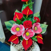 گلدان غیر طبیعی|گل مصنوعی|مشهد, شهید آوینی|دیوار